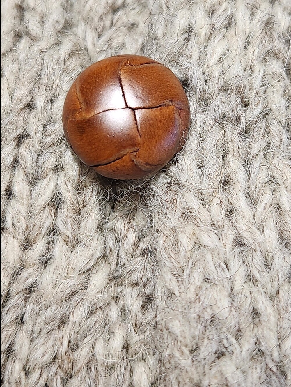 Vintage Polo Ralph Lauren Shawl Collar Wool Cardigan Suede Elbow Patches L - Picture 10 of 16